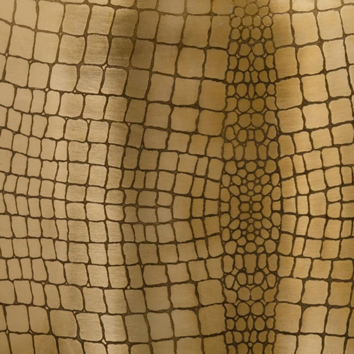 Goldene Vase, Metall, 24 x 9 x 24 cm