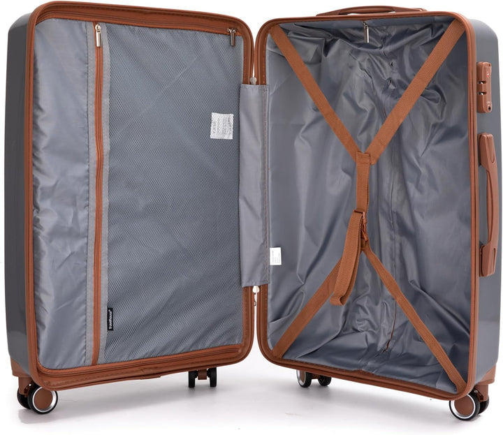 Travelhouse Ascona Premium Gepäck-Set 5-teilig – Edles ABS Polycarbonat Hartschalen-Kofferset mit TS