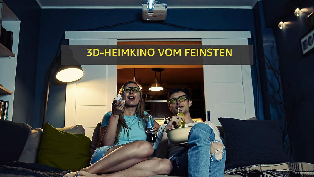 2X Hi-Shock BT/RF Pro Black Diamond | Bluetooth 3D Brille für 3DTV &amp; 3D-RF Beamer von Sony, Epson, J