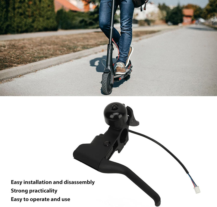 Elektroroller Bremshebel mit Klingel für Xiaomi 4 Pro, E-Scooter Bremsgriff mit Klingel, E-Roller Br