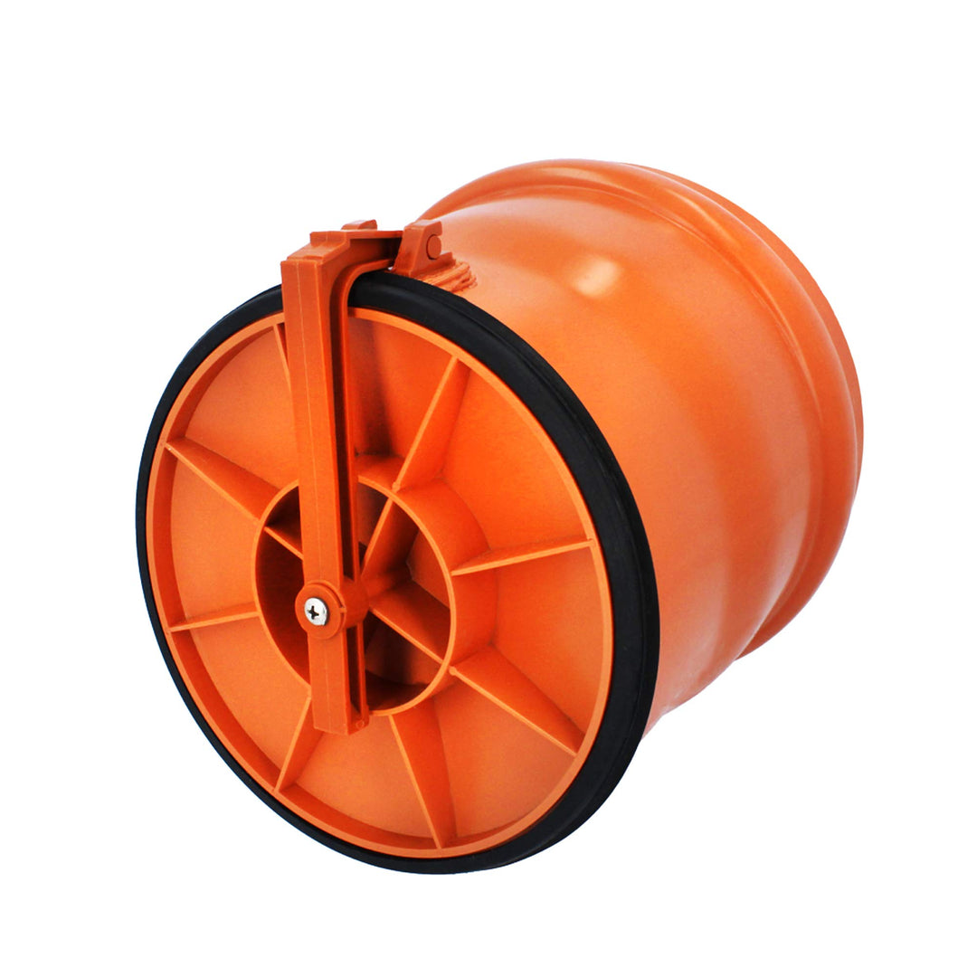 PEŠTAN Froschklappe Rückstauklappe Ø DN 200 mm Orange | Auslaufstück Für HT KG Dränage Rohr Kanal |