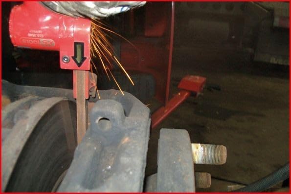 KS Tools Druckluft-Bandschleifer 515.3549 150mm I Druckluftschleifer mit stufenloser Geschwindigkeit