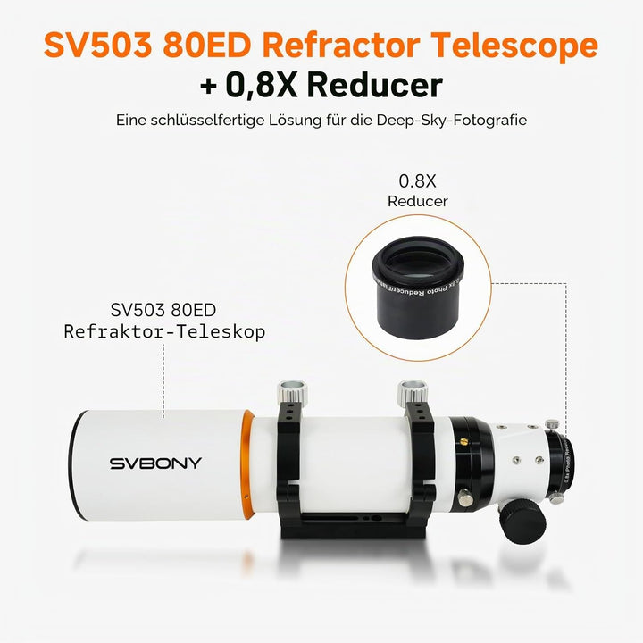 Svbony SV503 Astronomische Teleskope OTA, 80F7 Doppelt ED Professionelles Optische Tubusbaugruppen m
