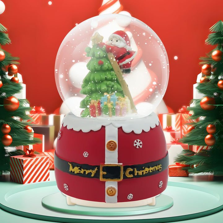 Daixilan Weihnachten Schneekugel Laterne Musical, Schneekugeln Weihnachten mit Musik, Glitter Schnee
