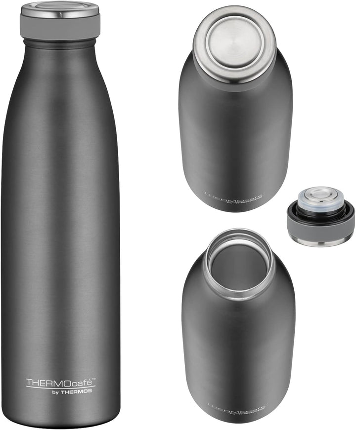 TC BOTTLE 0,50l, stone grey, Thermosflasche aus Edelstahl, 12 h heiss / 24 h kalt, absolut dicht für