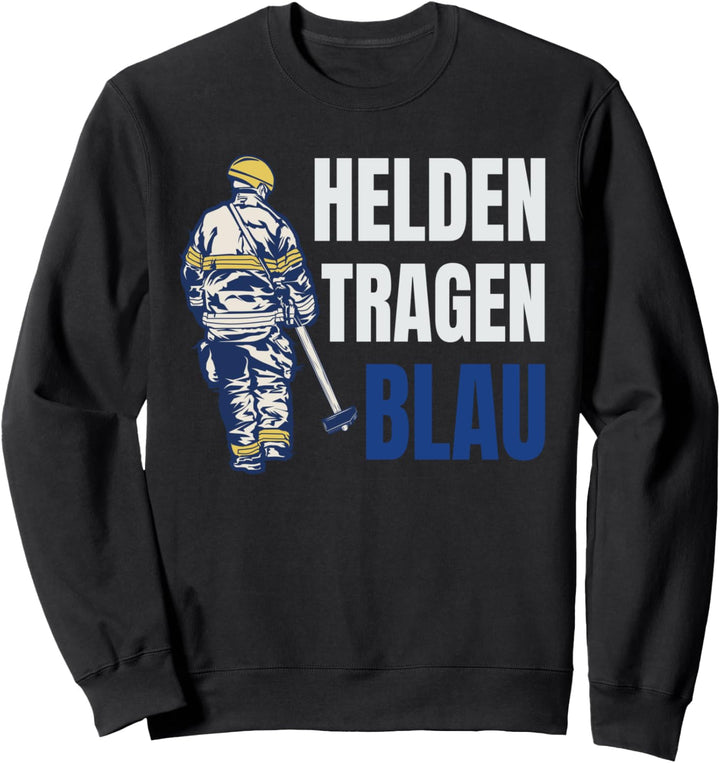 THW TShirt - Helden tragen Blau Sweatshirt