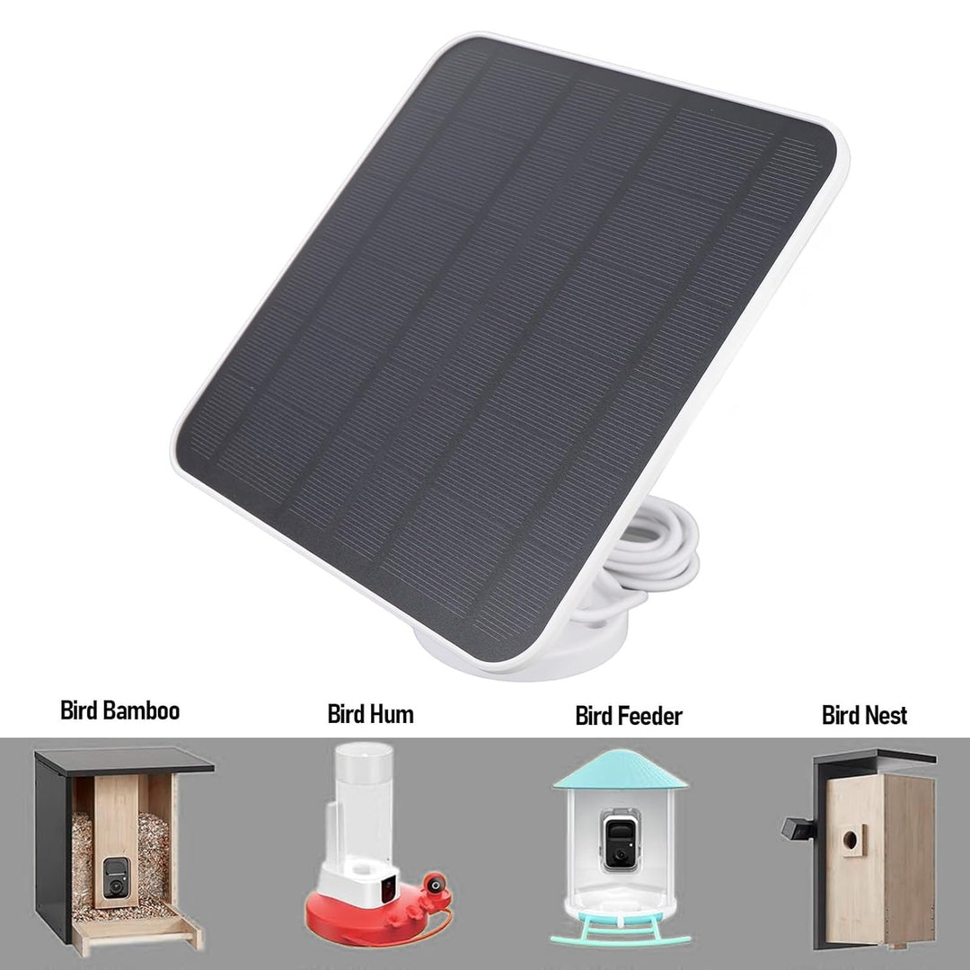 12W Solarpanel Ladegerät für Essential Spotlight für XL Spotlight Kameras Vogelfutterhäuschen Kamera