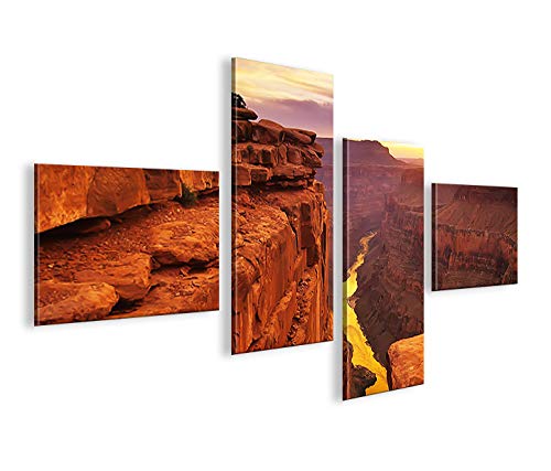 islandburner Bild Bilder auf Leinwand Grand Canyon 4L XXL Poster Leinwandbild Wandbild Dekoartikel W