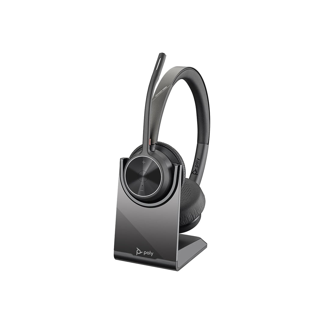 Plantronics Poly – schnurloses Voyager 4320 UC-Headset mit Ladestation (Plantronics) – Kopfhörer mit