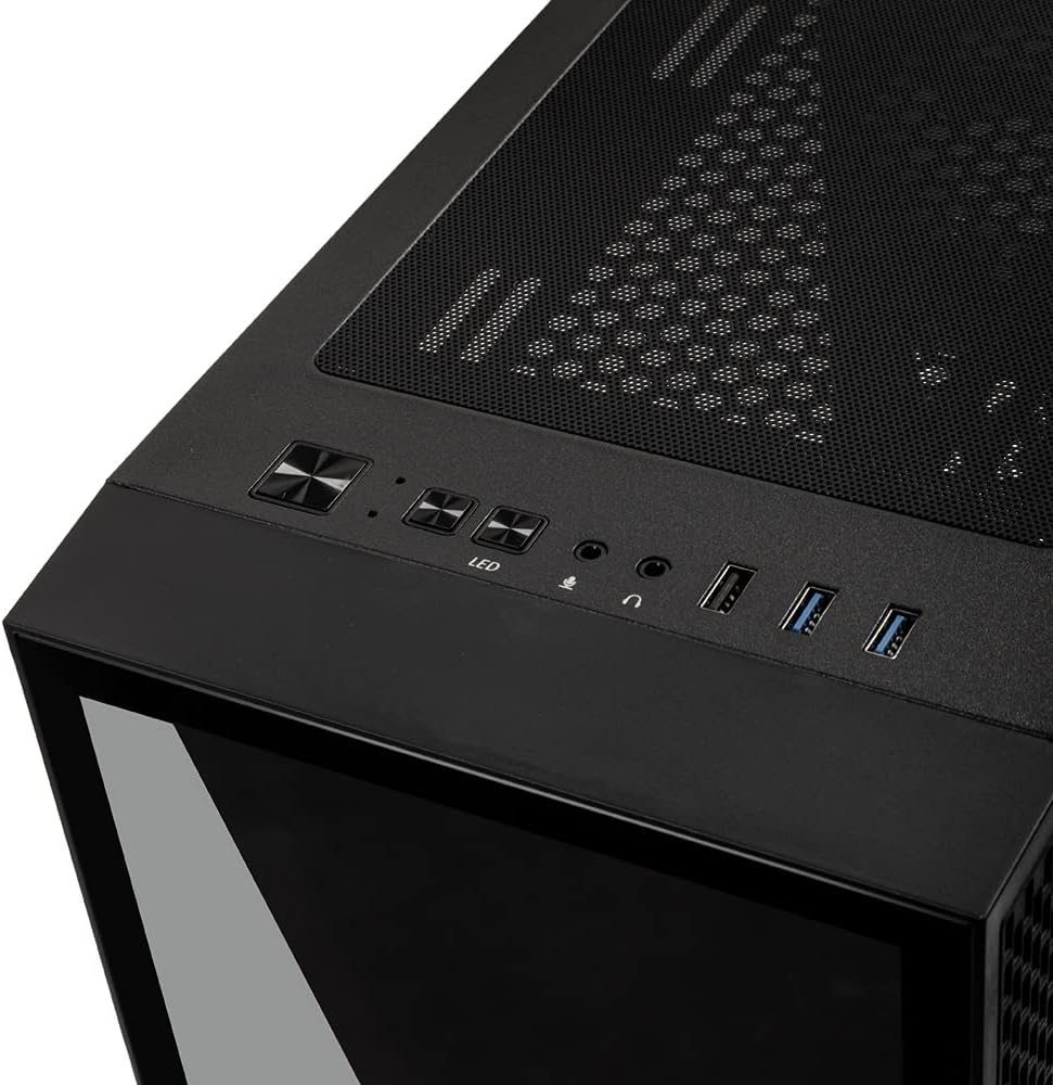 Kolink Void Rift PC Gehäuse Midi Tower Case mit ARGB-beleuchteter Front, Glas mit Vertikaler GPU-Ein