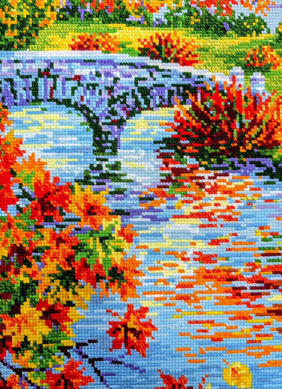 Riolis Kreuzstich Set Sonniger Herbst, Zählmuster, 40x60cm