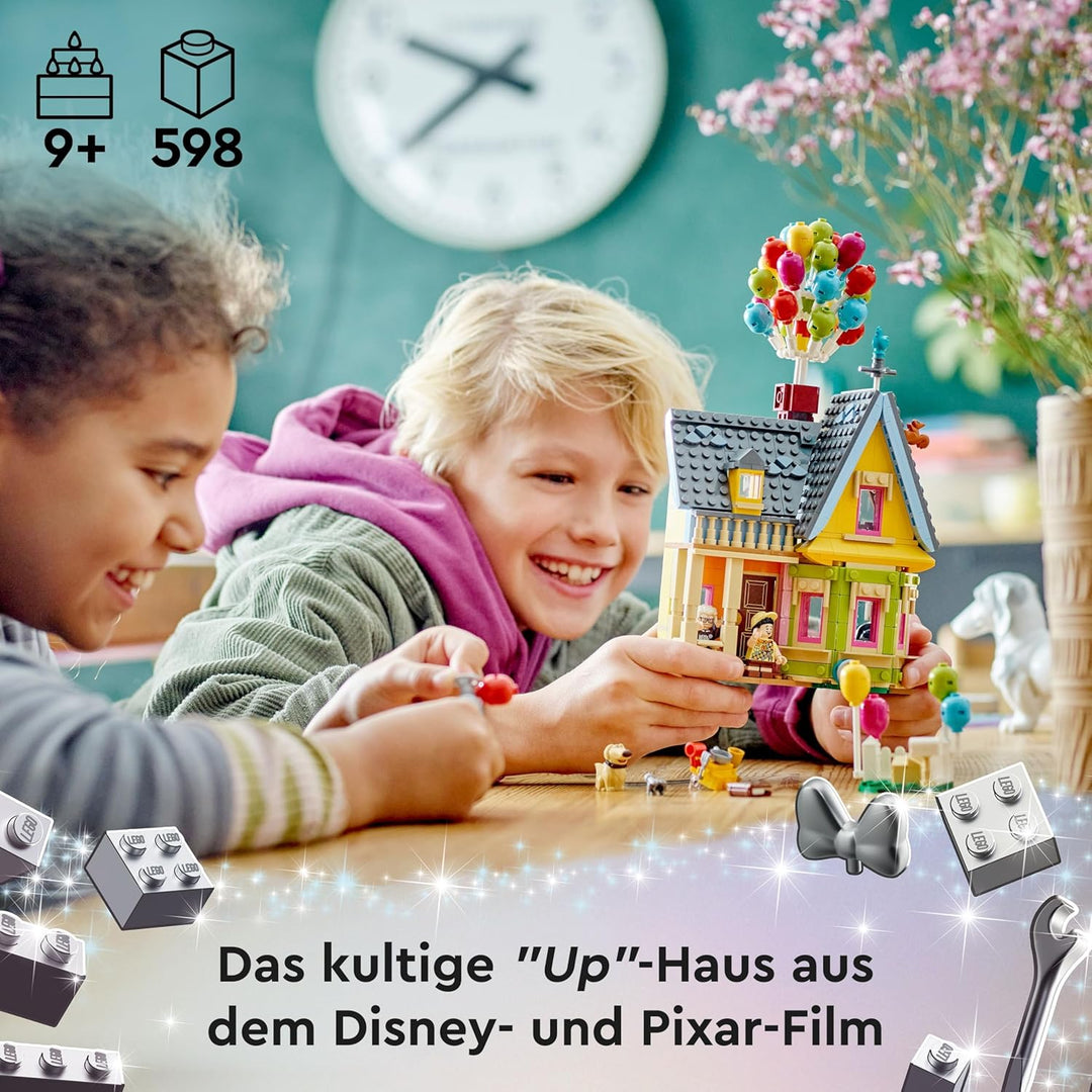 LEGO | Disney and Pixar Carls Haus aus „Oben“, baubares Spielzeug mit Luftballons, Carl, Russell und