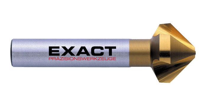 Exact 05562 Kegelsenker, Ø 25,0mm, 90°, HSS, TiN-Beschichtung, DIN 335C, Ø 25,0mm, 90°, HSS, TiN-Bes