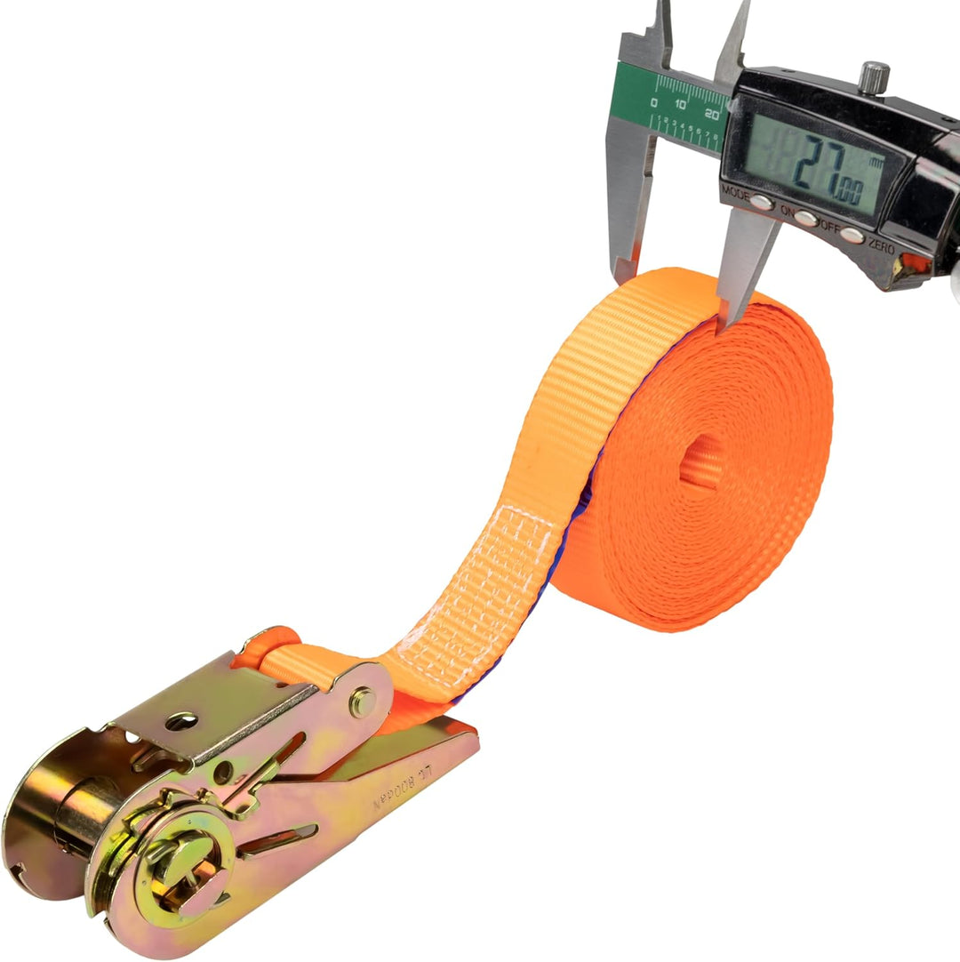 Aluminium Box Set Werkzeugkasten 485x140x200 mm inkl. 2x Spanngurte mit Ratsche 5m*27mm Befestigungs