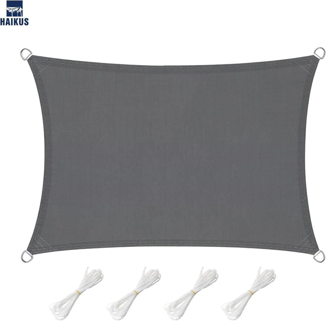 HAIKUS Sonnensegel, rechteckig, 2 x 5 m, HDPE, 5 x 2 m, atmungsaktiv, robust, 98% UV-Schutz, für Out