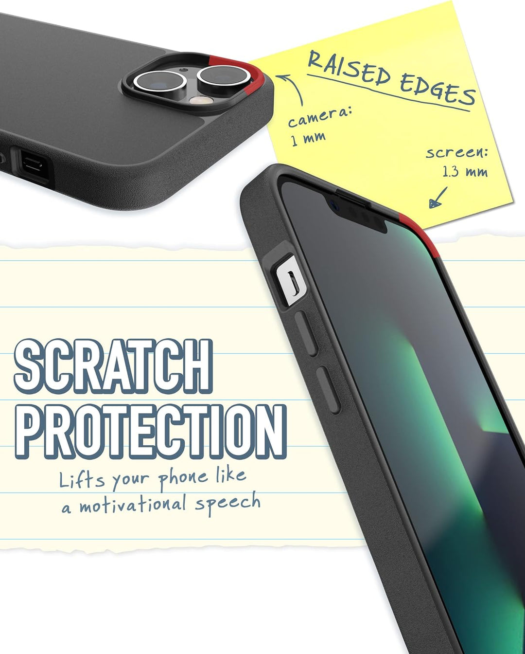Smartish Schutzhülle für iPhone 14 – Gripmunk kompatibel mit MagSafe [leicht und schützend] Dünne Gr