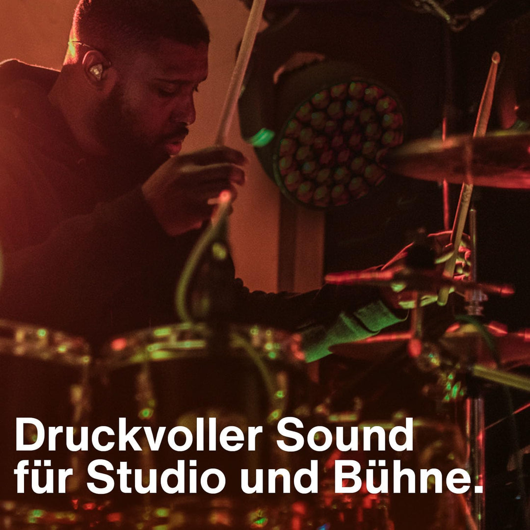 Drum Mikrofon Set BEATKIT mit 4 XLR Mikrofonen Kondensator inkl. 1x Kick Drum Mikro 1x Snare Mikro &