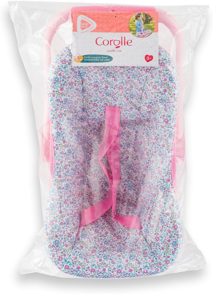 Corolle - Puppenhalter mit Blumenmuster, Zubehör, für Puppen 36 und 42 cm, ab 3 Jahren, 9000141840