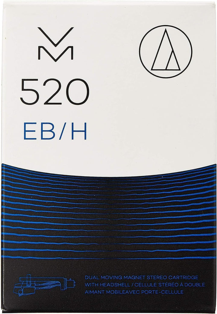 Audio-Technica VM520EB/H Dual-Moving-Magnet-Stereotonabnehmer plus Headshell VM520EB/H Combo Kit, VM