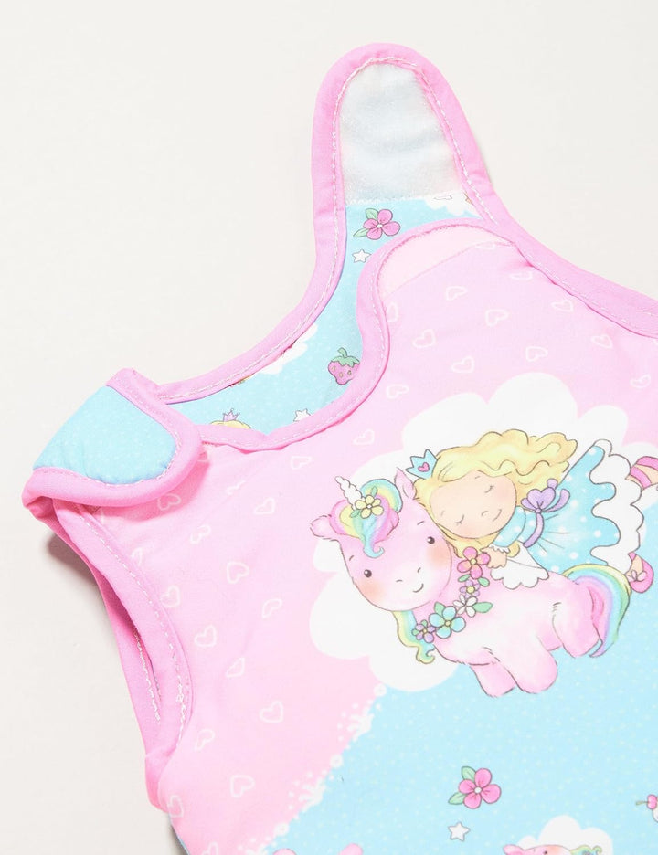 Heless 1994 - Schlafsack für Puppen, im Design Einhorn Emil und Fee Emma, Grösse 28 - 35 cm