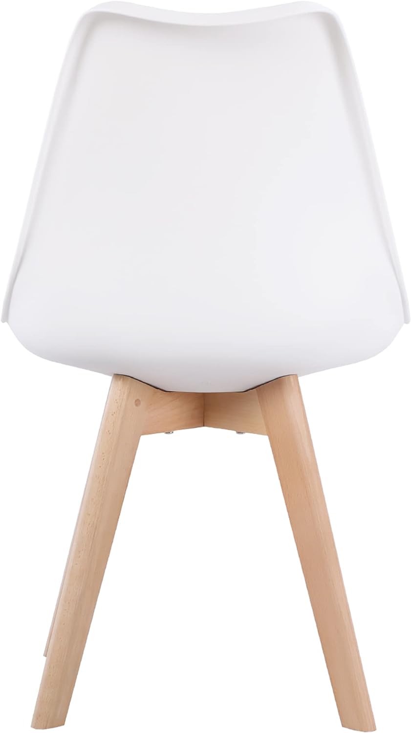 EGGREE 4er Set Esszimmerstühle mit Massivholz Buche Bein SGS Geprüfter, Retro Design Gepolsterter St