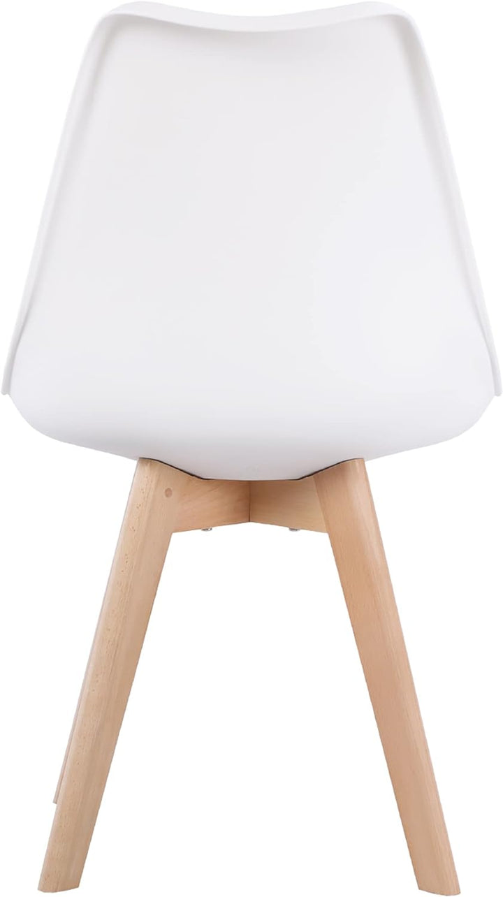 EGGREE 4er Set Esszimmerstühle mit Massivholz Buche Bein SGS Geprüfter, Retro Design Gepolsterter St