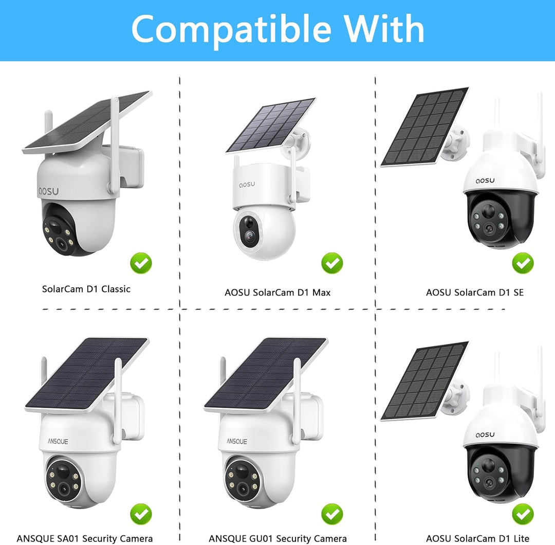 Eckhalterung für AOSU 2K/3MP, 3K/5MP Überwachungskamera Aussen Solar Akku (‎C9C2CA11) (C9C3CA11) (C9