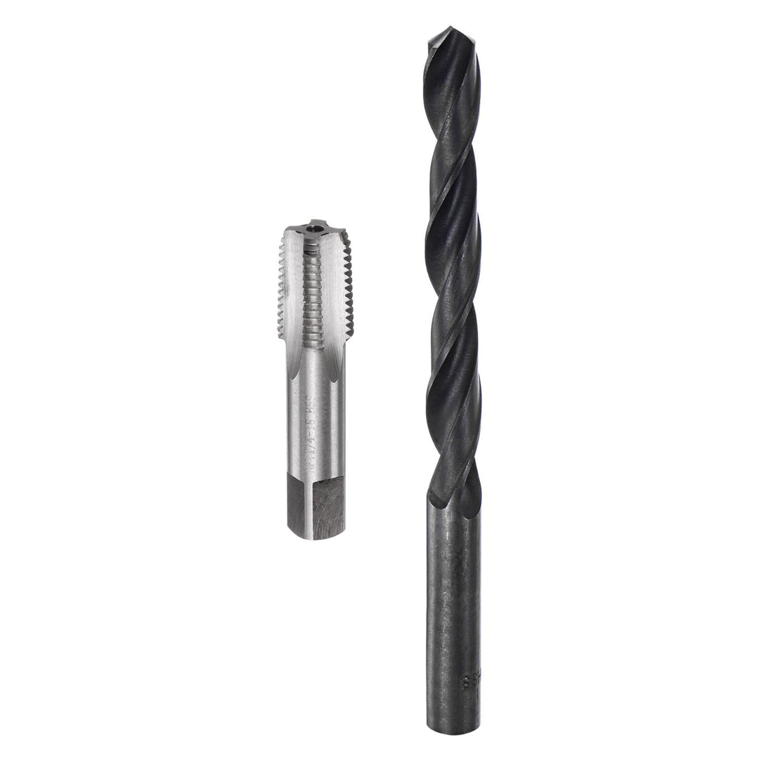 QUARKZMAN Gewindebohrer Set 1/4-18 NPT, Gewindeschneider- und Bohrer set, Gewindeschneidwerkzeug, 1/