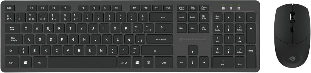 Conceptronic ORAZIO01ES Wireless Keyboard &amp; Mouse Kit, Spanish Layout