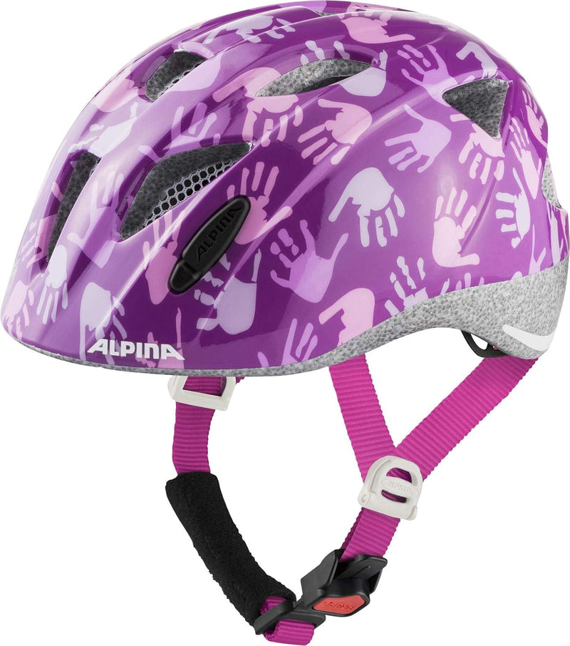 ALPINA XIMO - Leichter, Sicherer & Bruchfester Fahrradhelm Mit Optionalen LED-Licht Für Kinder berry