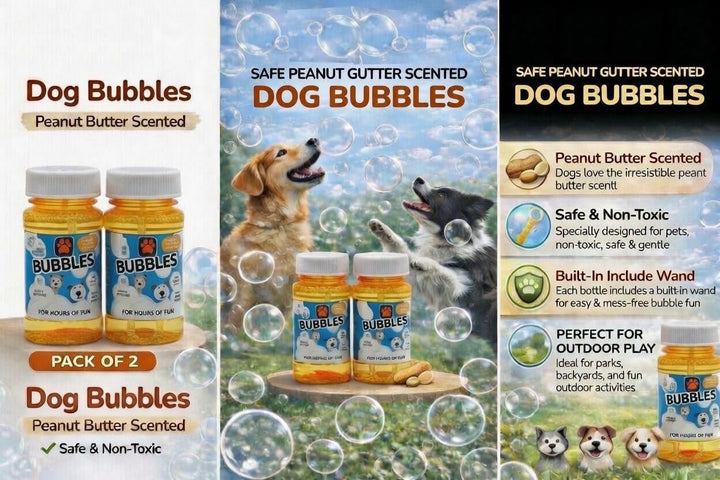 Pet Guru Spielblasen für Hunde – ungiftig, mit Rindfleisch- oder Erdnussbutterduft für stundenlangen