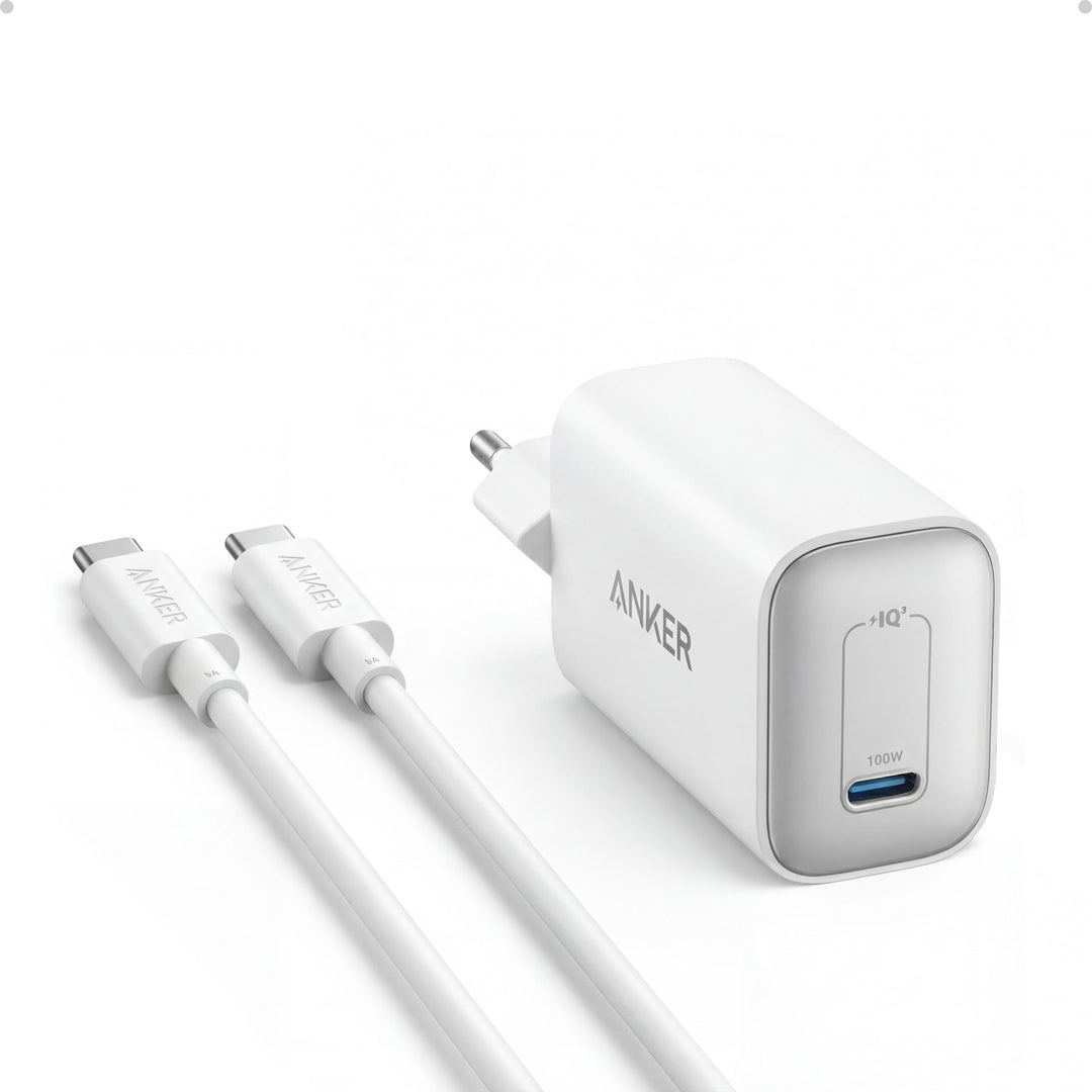 Anker Nano 100W Ladegerät, 100W MacBook Ladegerät, Netzteil für MacBook, iPad, iPhone 17/16, Galaxy,