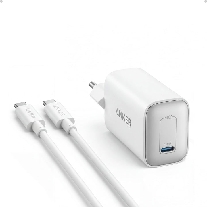 Anker Nano 100W Ladegerät, 100W MacBook Ladegerät, Netzteil für MacBook, iPad, iPhone 17/16, Galaxy,