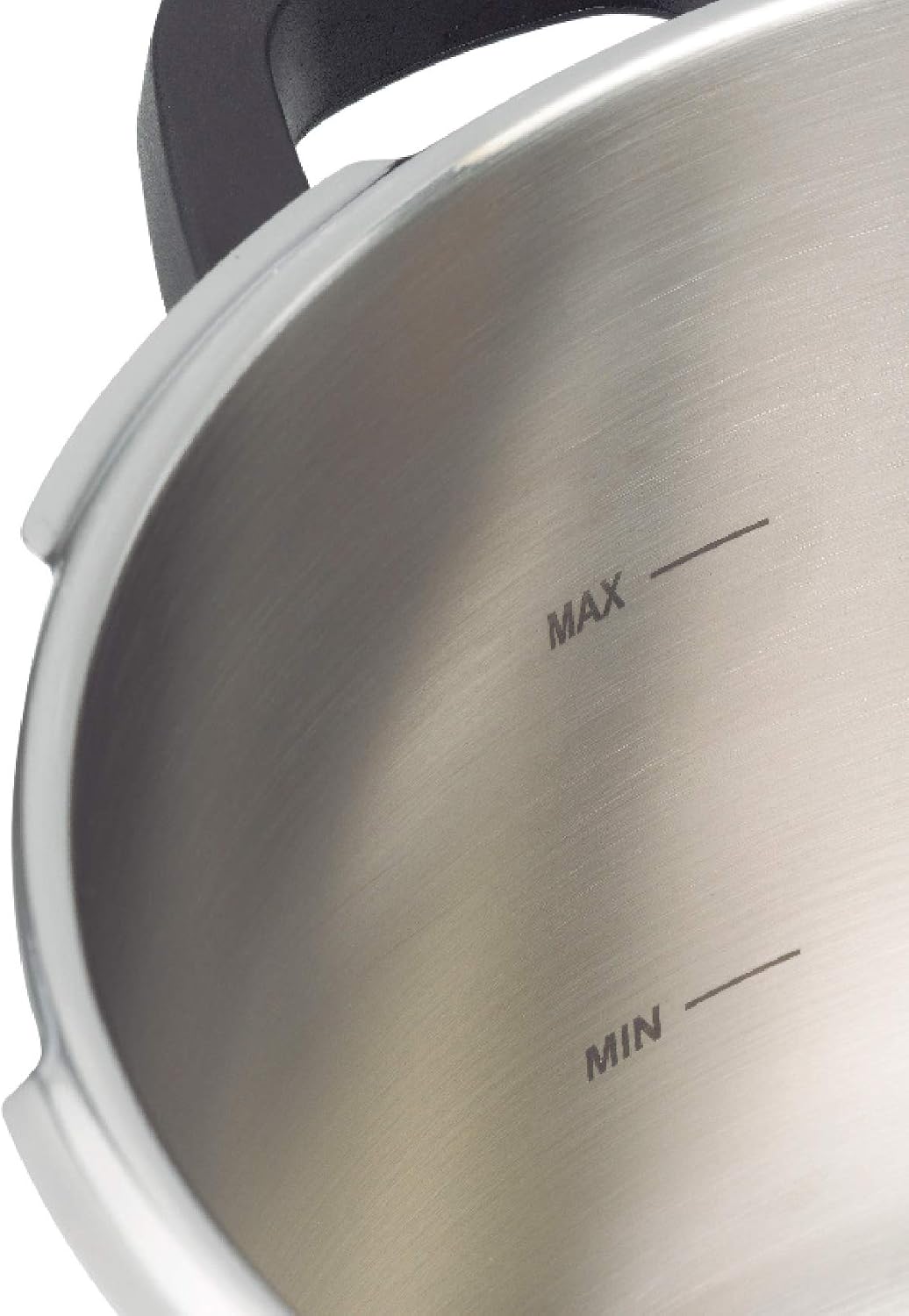Bastilipo Schnellkochtopf aus Edelstahl, 6 l Olla rápida 6 Litros grau