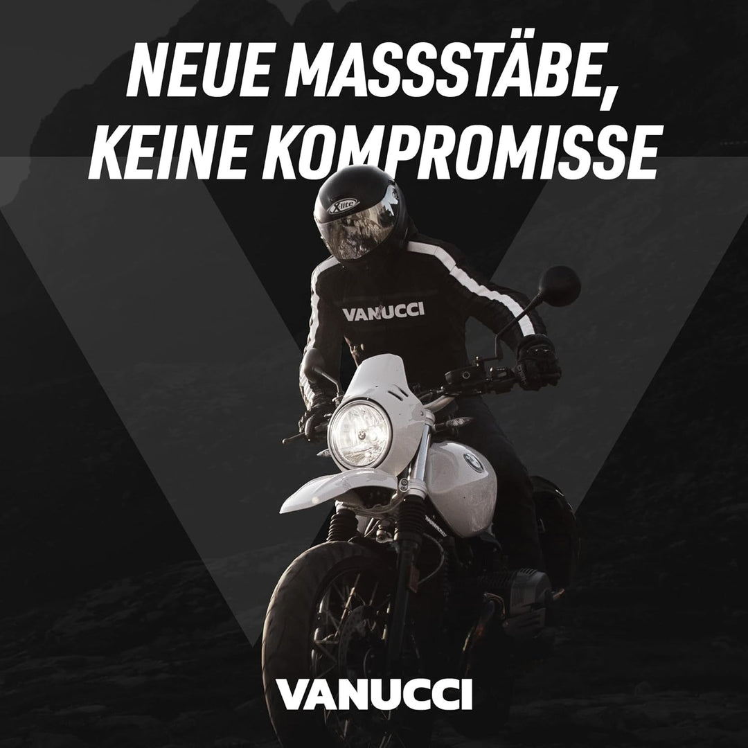 Vanucci VSB-3 Motorradstiefel Herren, Touring Stiefel, Biker Boots, Motorradschuhe Mit CE-Zertifizie