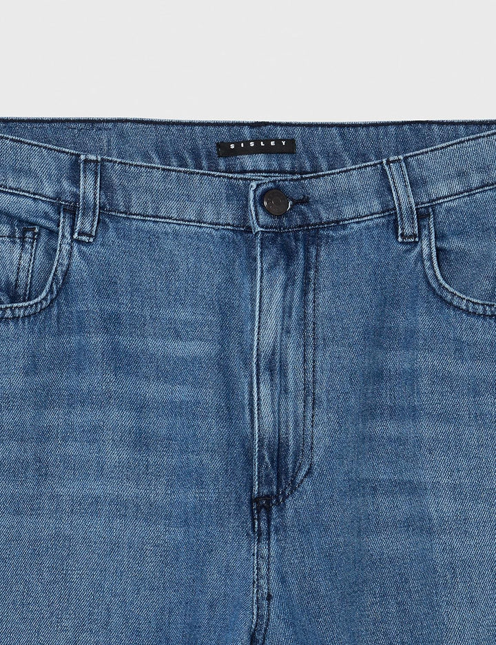 SISLEY Damen Pants 33 Blue Denim 901, 33 Blue Denim 901