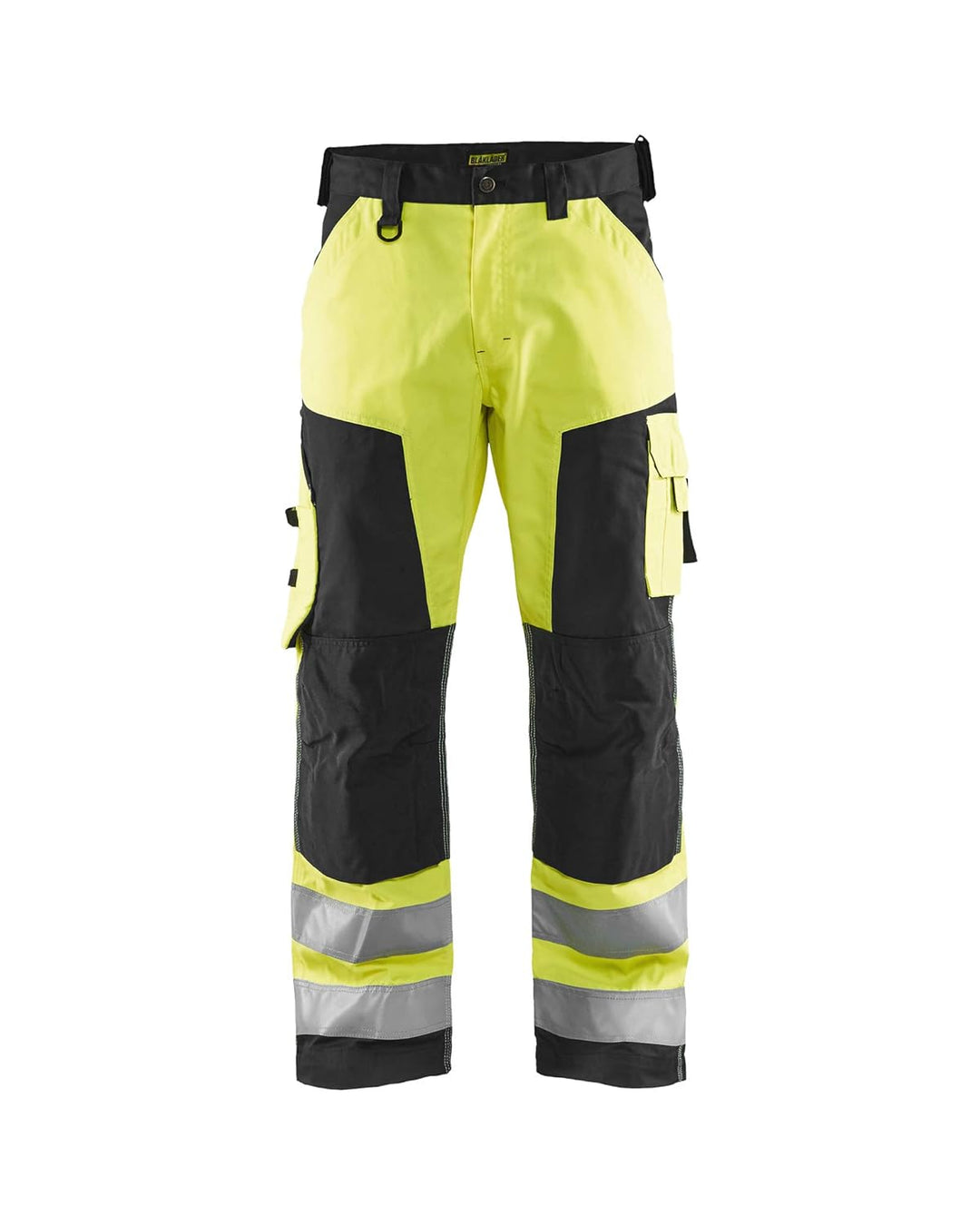 Blakläder Bundhose "High-Vis" ohne Nageltaschen Klasse 2, 1 Stück, C44, gelb / schwarz, 156618113399