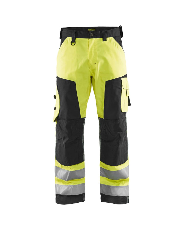 Blakläder Bundhose "High-Vis" ohne Nageltaschen Klasse 2, 1 Stück, C44, gelb / schwarz, 156618113399