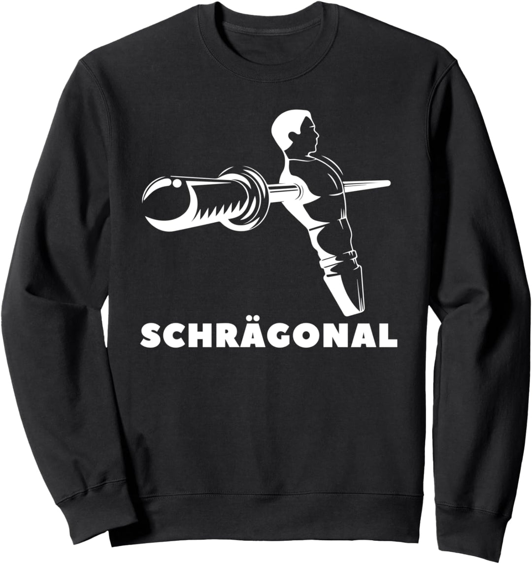 Tischfussball Kickern Tischkicker Geschenk - Schrägonal Sweatshirt