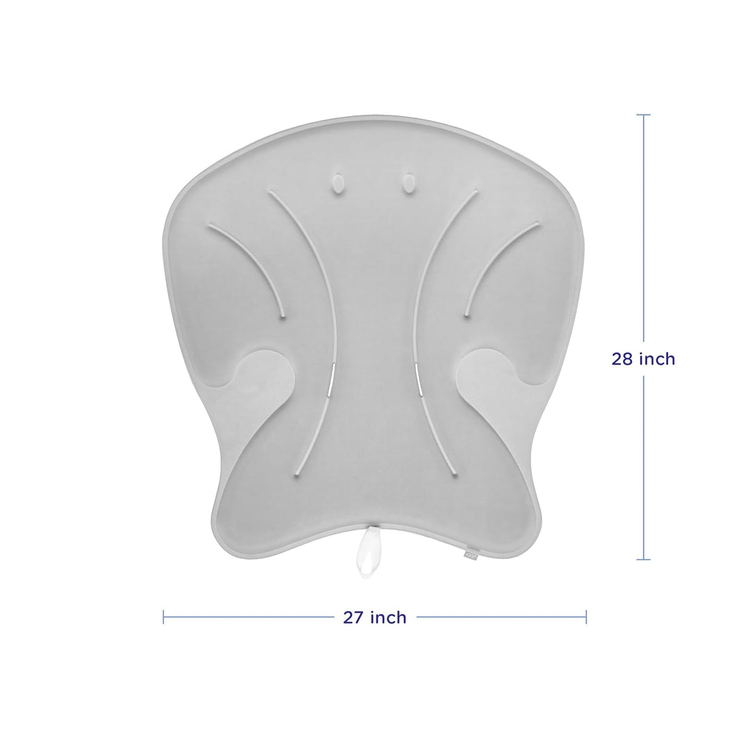 Ubbi Stingray Sink Bather for Baby, Soft Baby Bath Cushion, Newborn Must Have Grey Sink Bather, Grey
