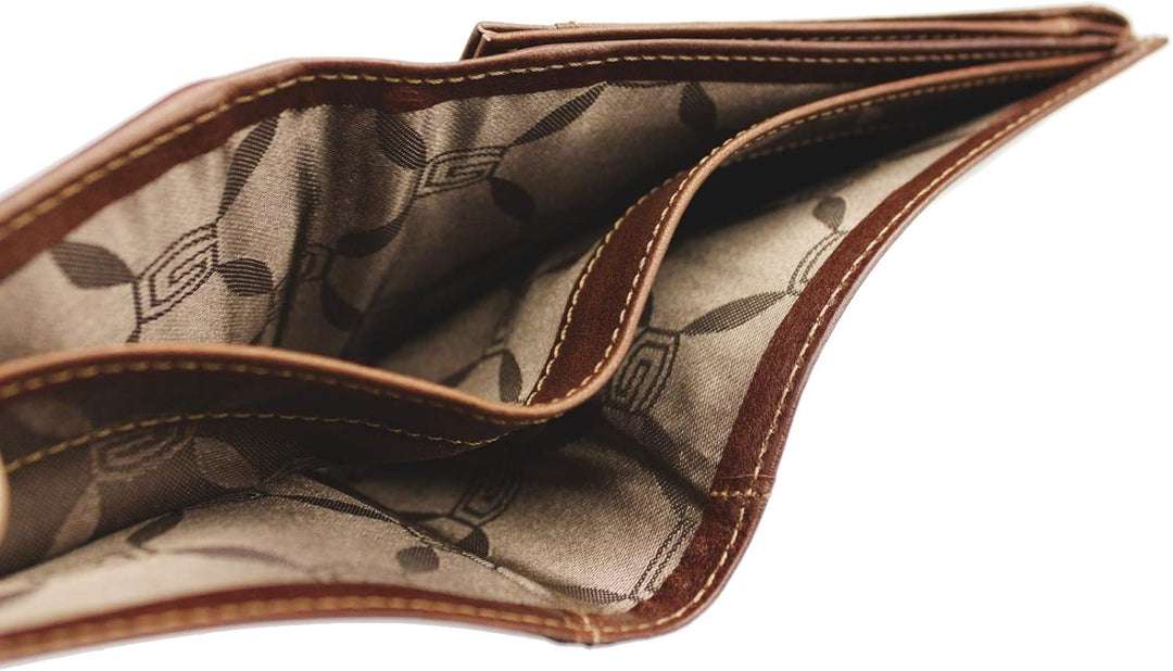 Portafoglio Uomo Orizzontale Con Patta | Giudi | 6393GD02-Marrone