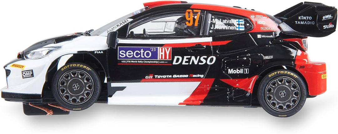 SCALEXTRIC - Original-Rennfahrzeug - Slotauto - Massstab 1:32 (Toyota Yaris WRC - Latvala Finland '2