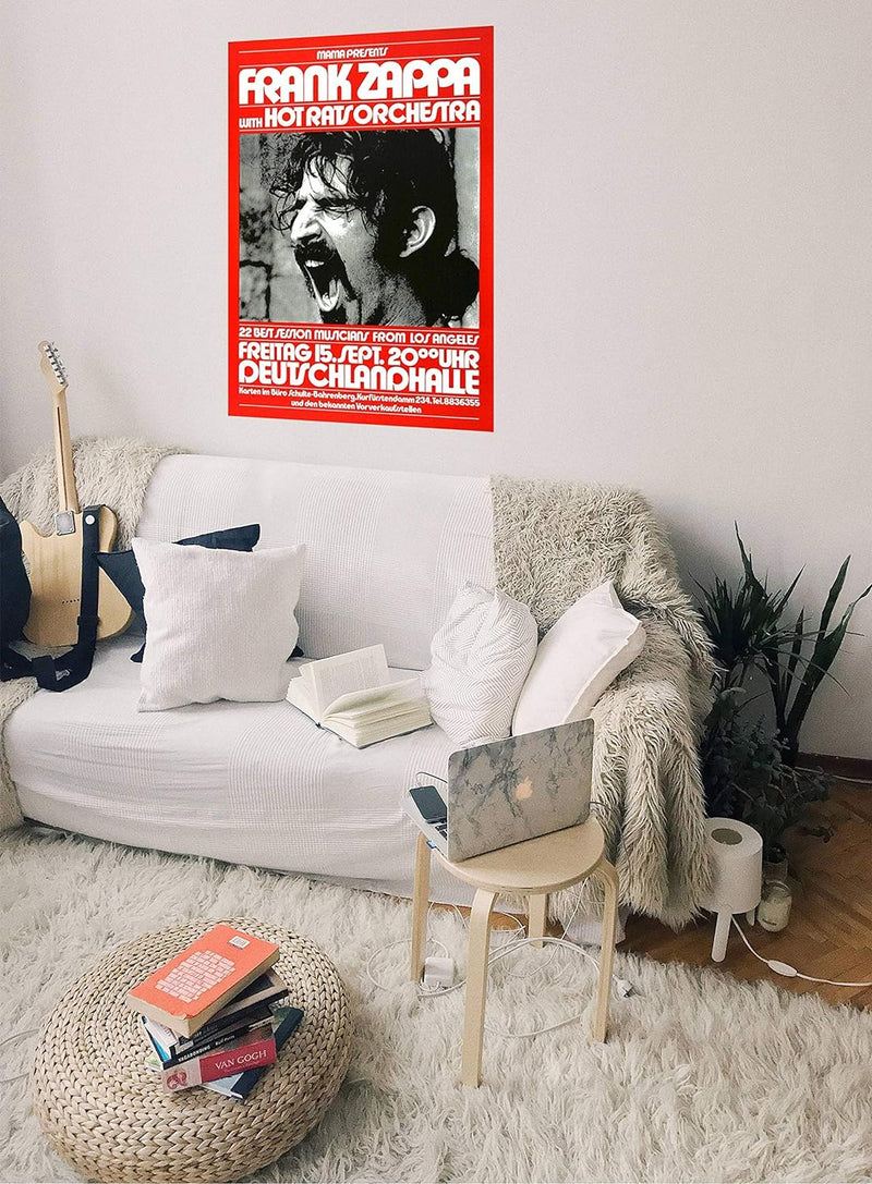 Frank Zappa - Hot Rats, Berlin 1972 » Konzertplakat/Premium Poster | Live Konzert Veranstaltung | DI