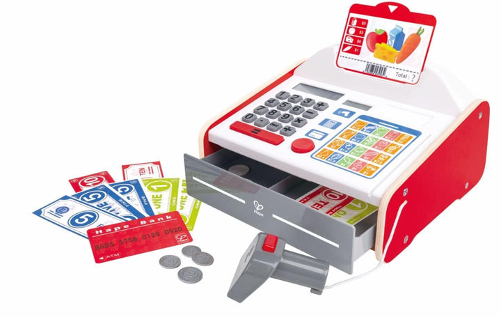 Hape E3184 Zubehör für Kaufmannsladen, Spielkasse, S