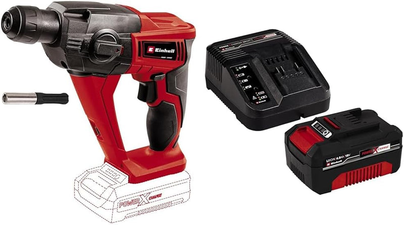 Einhell Akku Bohrhammer TE-HD 18 Li Power X-Change (Li-Ion, 18 V, 1,2 J, Bohrleistung in Beton 12 mm