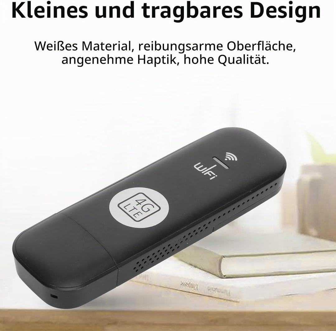 Tragbares 4G-LTE-USB-WLAN-Modem mit SIM-Kartensteckplatz, Hochgeschwindigkeit für 8 Benutzer, Unters