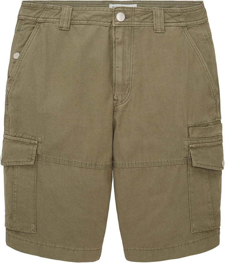 TOM TAILOR Herren Relaxed Fit Cargo Shorts 31 10415 - Dusty Olive Green, 31 10415 - Dusty Olive Gree