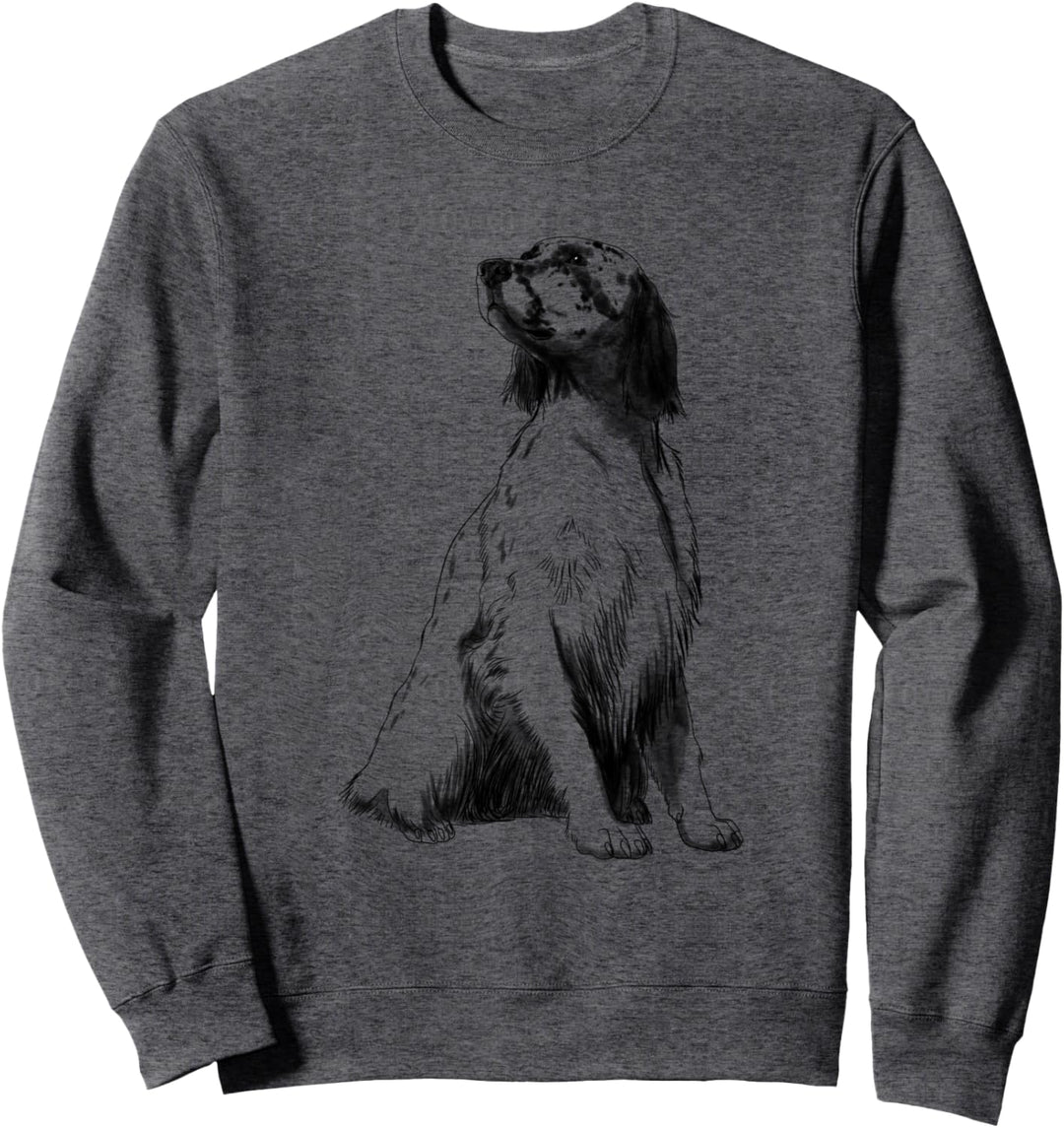 Sitzender Hund English Setter Sweatshirt