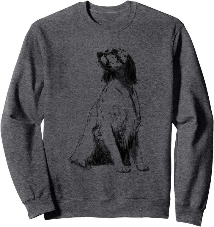 Sitzender Hund English Setter Sweatshirt