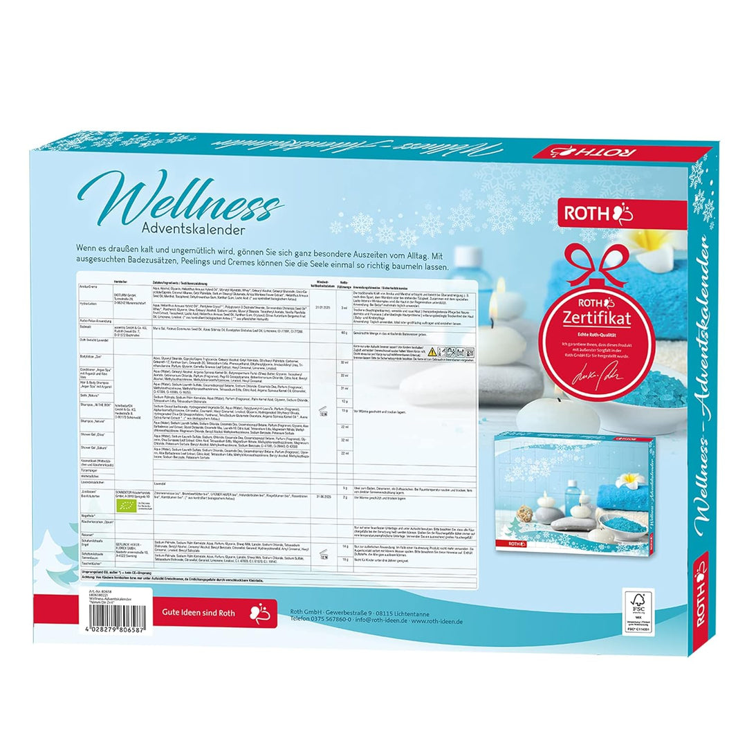 ROTH Wellness-Adventskalender 'Nimm Dir Zeit' 2022 mit 24 Wellnessartikeln für eine entspannte